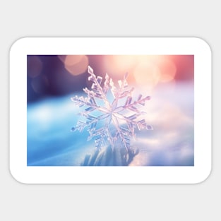 Snow Flake Nature Serene Tranquil Peace Sticker